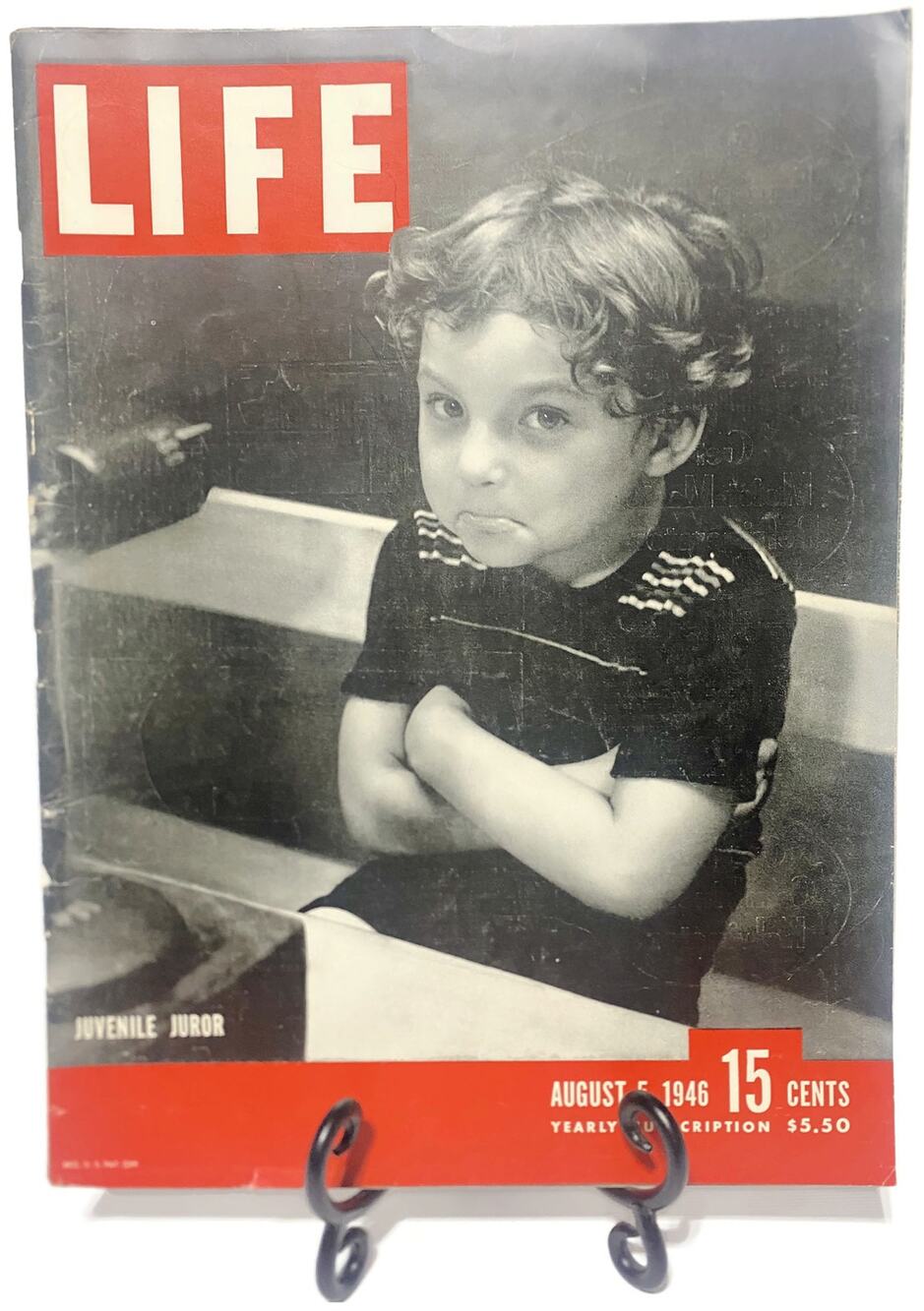LIFE Magazine August 5 1946 Juvenile Juror Cover Vintage 1940s Collectible